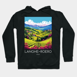 A Pop Art Travel Print of Langhe-Roero - Italy Hoodie